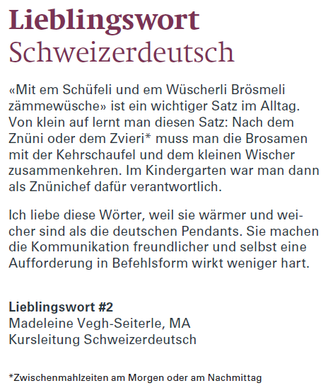 Schüfeli und Wüscherli